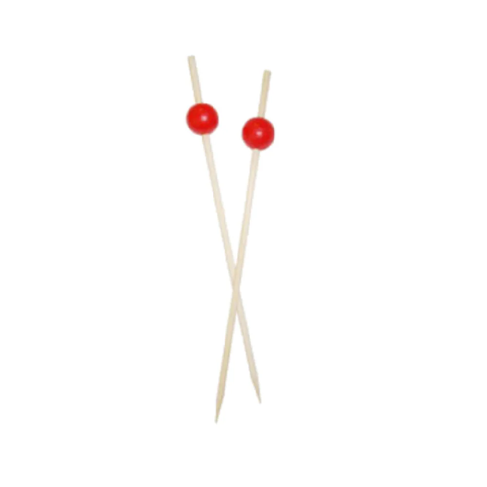Town 51604R Ball Pick 4 Inch Red Wood Ball Shape 25 Packs
