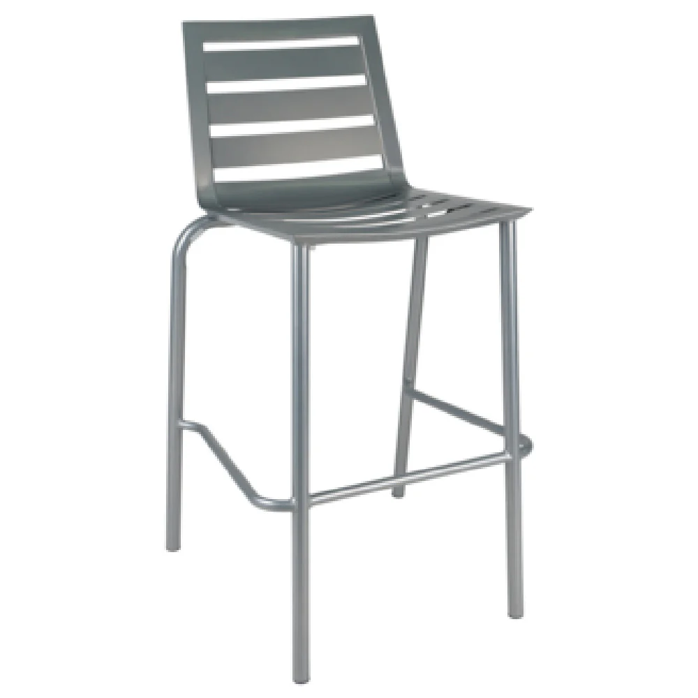 JMC Furniture ZARCO BARSTOOL SILVER Metal Bar Stool Outdoor Use with Powder Coat Finish JMC Furniture ZARCO BARSTOOL SILVER Metal Bar Stool Outdoor Use with Powder Coat Finish