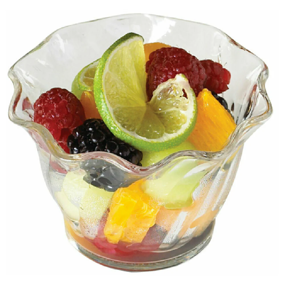 Cambro SRB5CW135 5 Oz Clear Swirl Bowl Camwear Polycarbonate 3-17/32 Inch