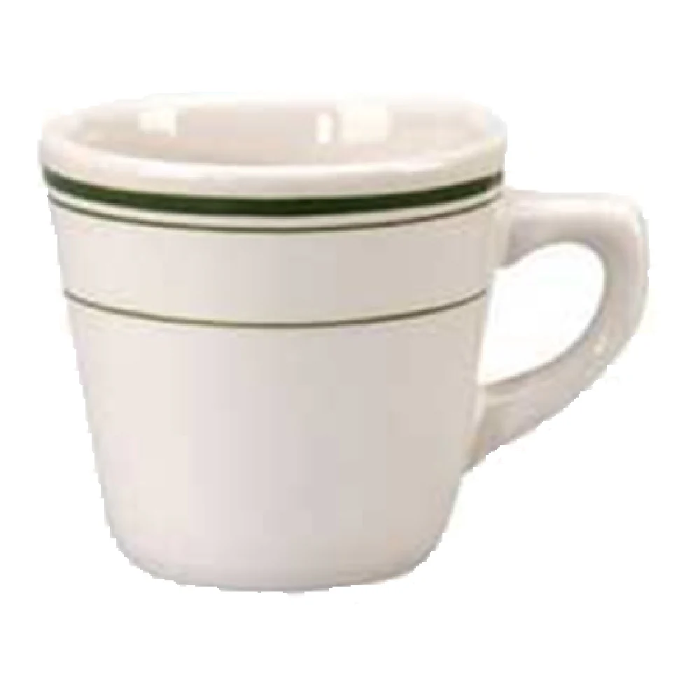 Vertex China DMG-1 7 Oz Cup White Vitrified China with Handle 3-1/4 Inch