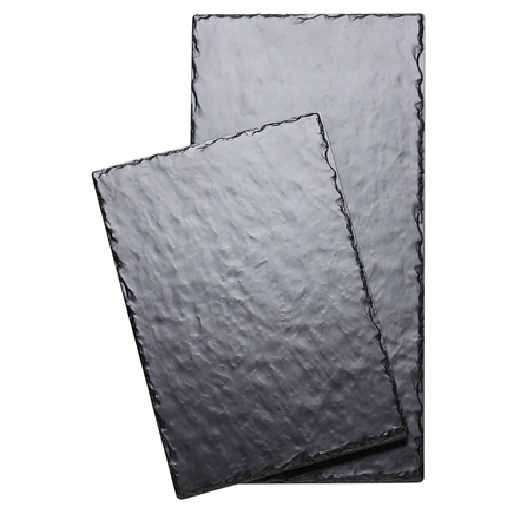 Cal Mil 1522-712-65M 12 Inch Faux Slate Serving Board Rectangular Melamine Black Cal Mil 1522-712-65M 12 Inch Faux Slate Serving Board Rectangular Melamine Black