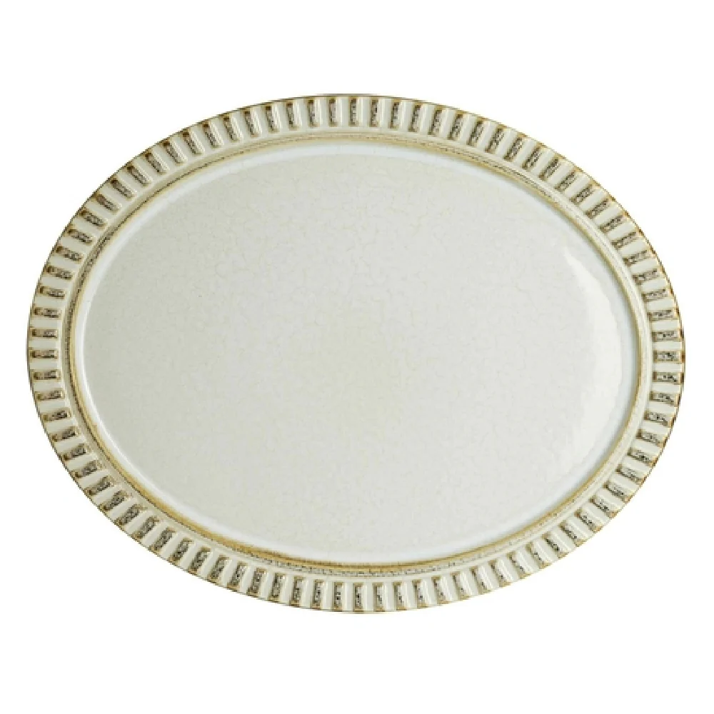 Steelite 6162RG129 13.75 Inch Oval Platter Adelaide Birch Porcelain