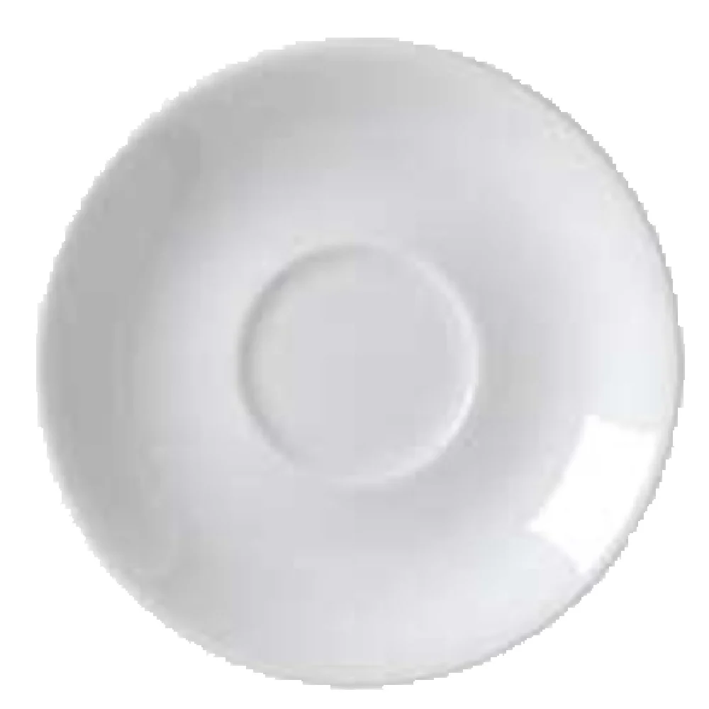 Vertex China AL-36 4-3/4 Inch Diameter Round A.D. Saucer Porcelain Bright White