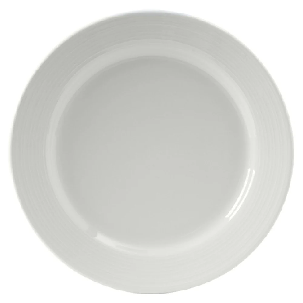 Tuxton FPA-110 11 Inch Round Plate Dishwasher Safe Porcelain White