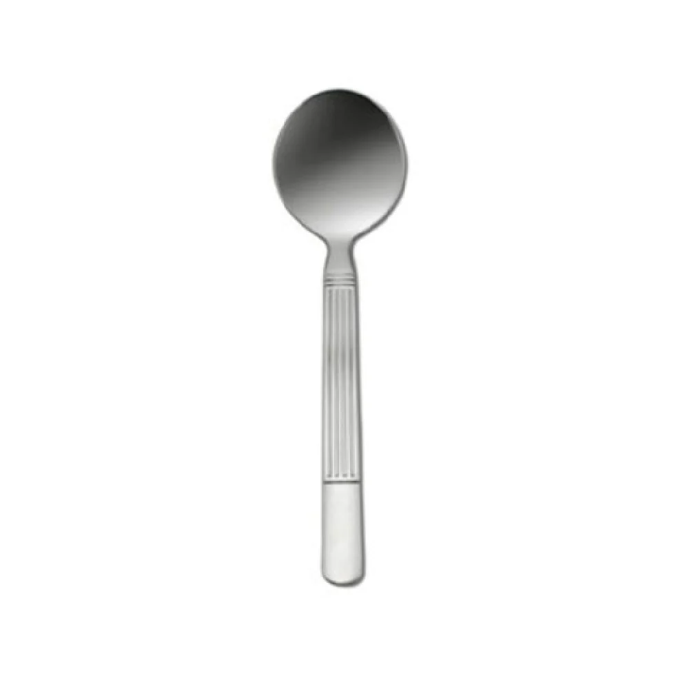 1880 Hospitality B986SBLF 6-3/4 Inch Bouillon Spoon Greek Style Handle Stainless Steel