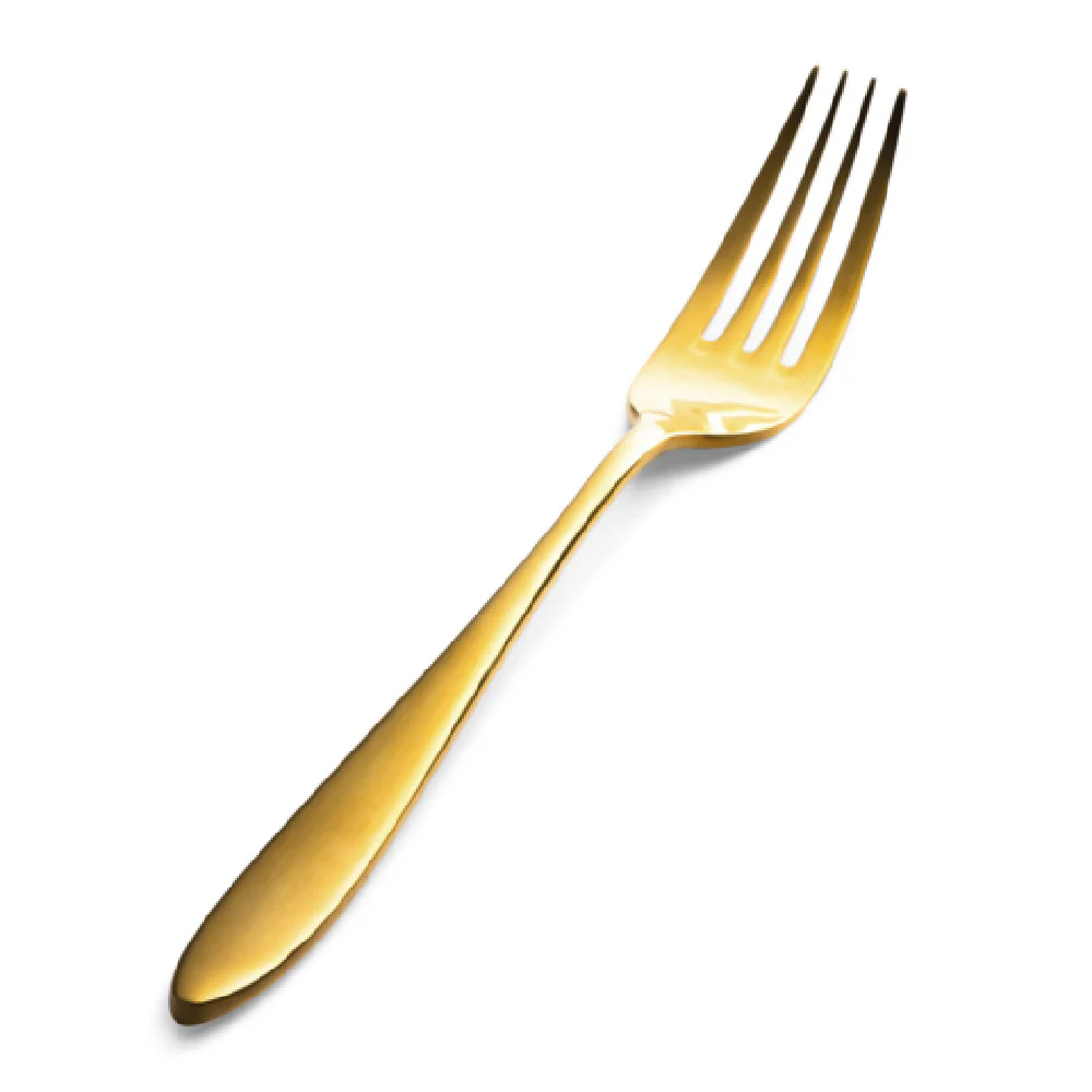 Bon Chef S4405G 8.23 Inch Luce Euro Dinner Fork Gold Mirror Finish 18/10 Stainless Steel Bon Chef S4405G 8.23 Inch Luce Euro Dinner Fork Gold Mirror Finish 18/10 Stainless Steel