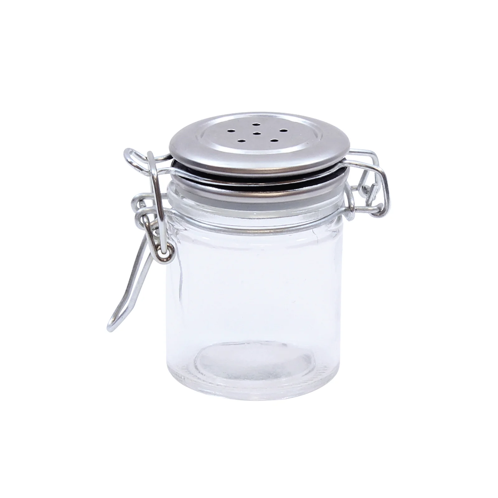 Tablecraft H15S&P 1-1/2 Oz Glass Salt and Pepper Shakers with Stainless Steel Clip Tablecraft H15S&P 1-1/2 Oz Glass Salt and Pepper Shakers with Stainless Steel Clip