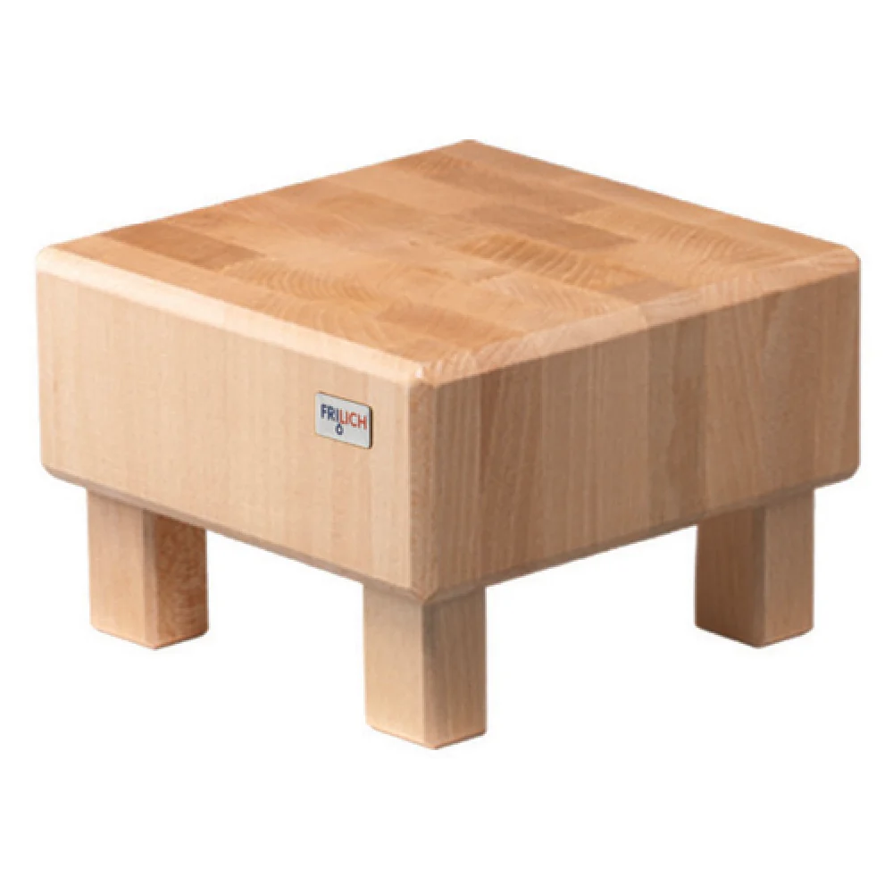 GET Enterprises 3651041 8-7/10 Inch Square Butcher Block Riser Beech Wood