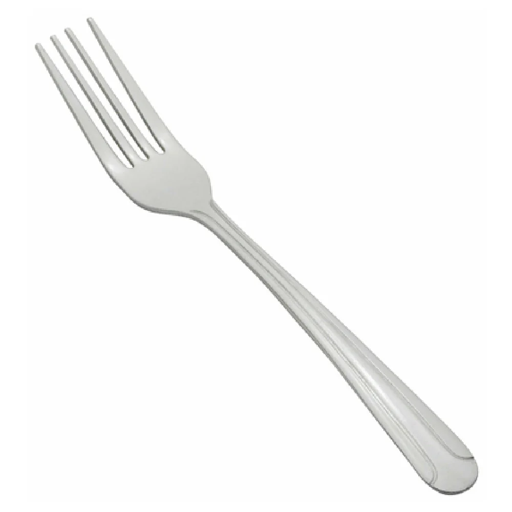 Winco 0014-05 7-1/16 Inch Dinner Fork Heavy Weight Vibro Finish 18/0 Stainless Steel