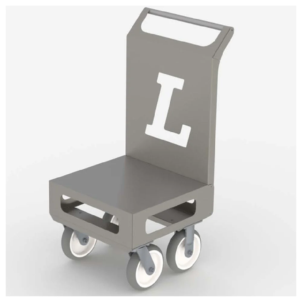 Lakeside 155048 30 Inch Platform Handcart Dolly 300 lb Capacity Stainless Steel