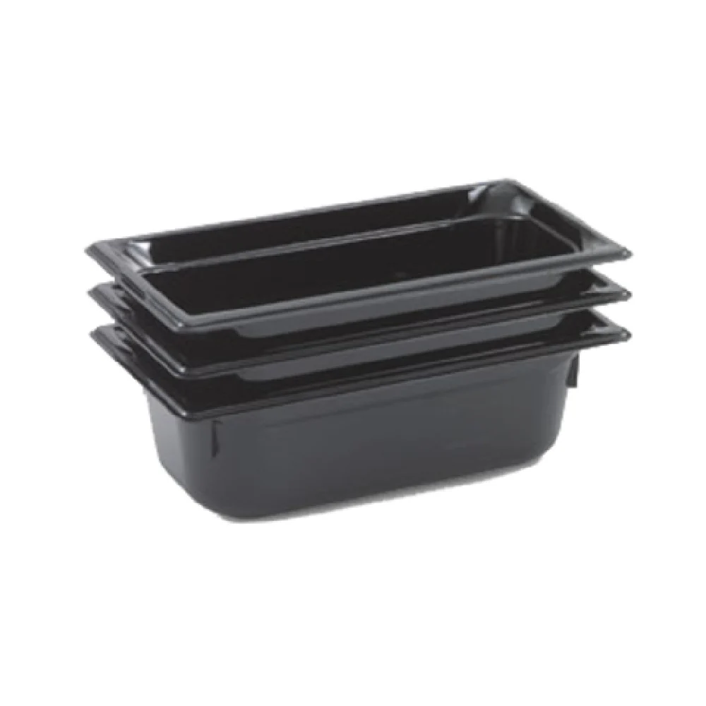 Vollrath 9036420 1/3 GN Food Pan High-temp Black Resin with Anti-jamming Vollrath 9036420 1/3 GN Food Pan High-temp Black Resin with Anti-jamming