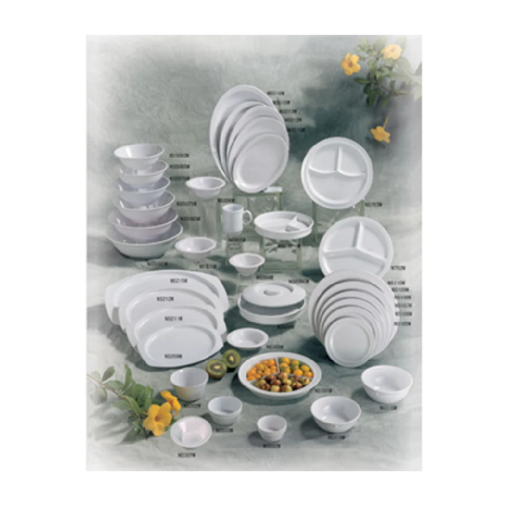 Thunder Group NS107W 7-1/4 Inch Dessert Plate Round Break-Resistant Melamine White Thunder Group NS107W 7-1/4 Inch Dessert Plate Round Break-Resistant Melamine White