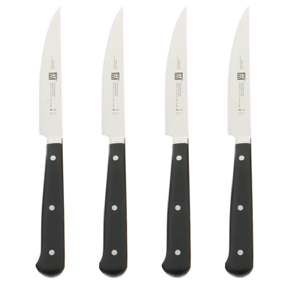 Zwilling 39150-004 4-1/2 Inch Blade 11 Inch Overall Steak Knife Set with Beechwood Box