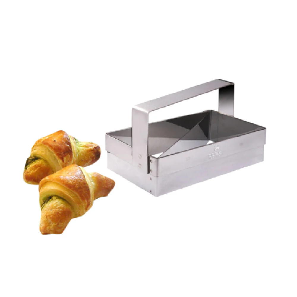 Louis Tellier 896330 Croissant Cutter Small Stainless Steel Manual Dough Cutting Tool