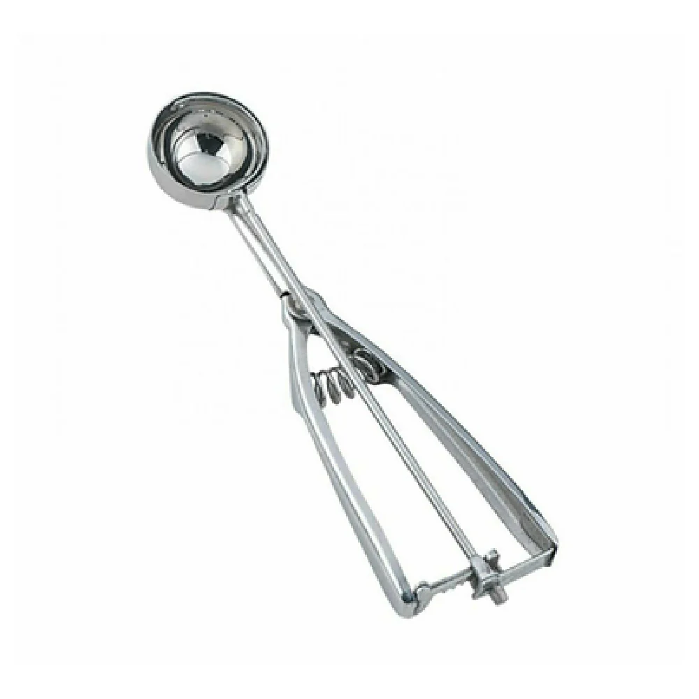 Omcan 34860 3/8 Oz Ice Cream Scoop Disher Stainless Steel Squeeze Handle