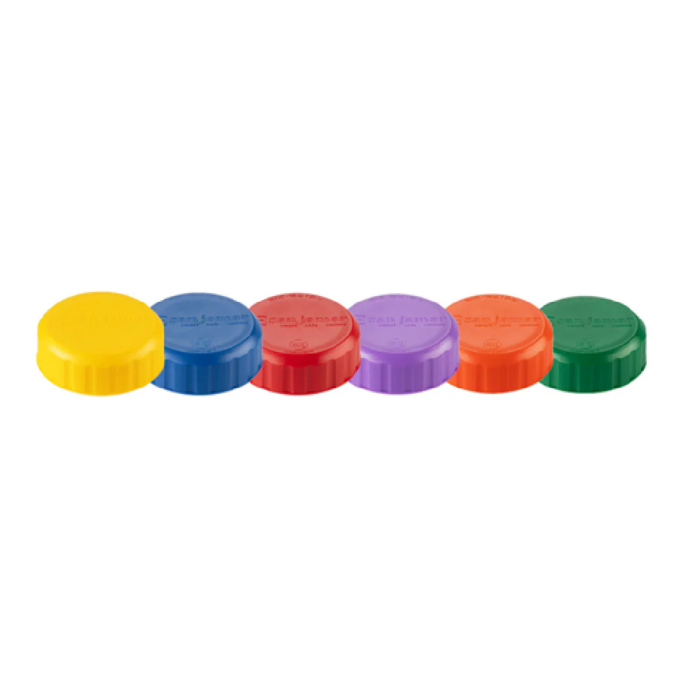 Carlisle 8573CLC 24 Oz Squeeze Bottle Cap Top Assorted Colors Dishwasher Safe