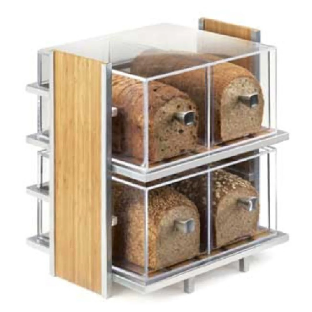 Cal Mil 1279 14 Inch Eco Modern Bread Case Countertop Acrylic and Metal with Drawers Cal Mil 1279 14 Inch Eco Modern Bread Case Countertop Acrylic and Metal with Drawers