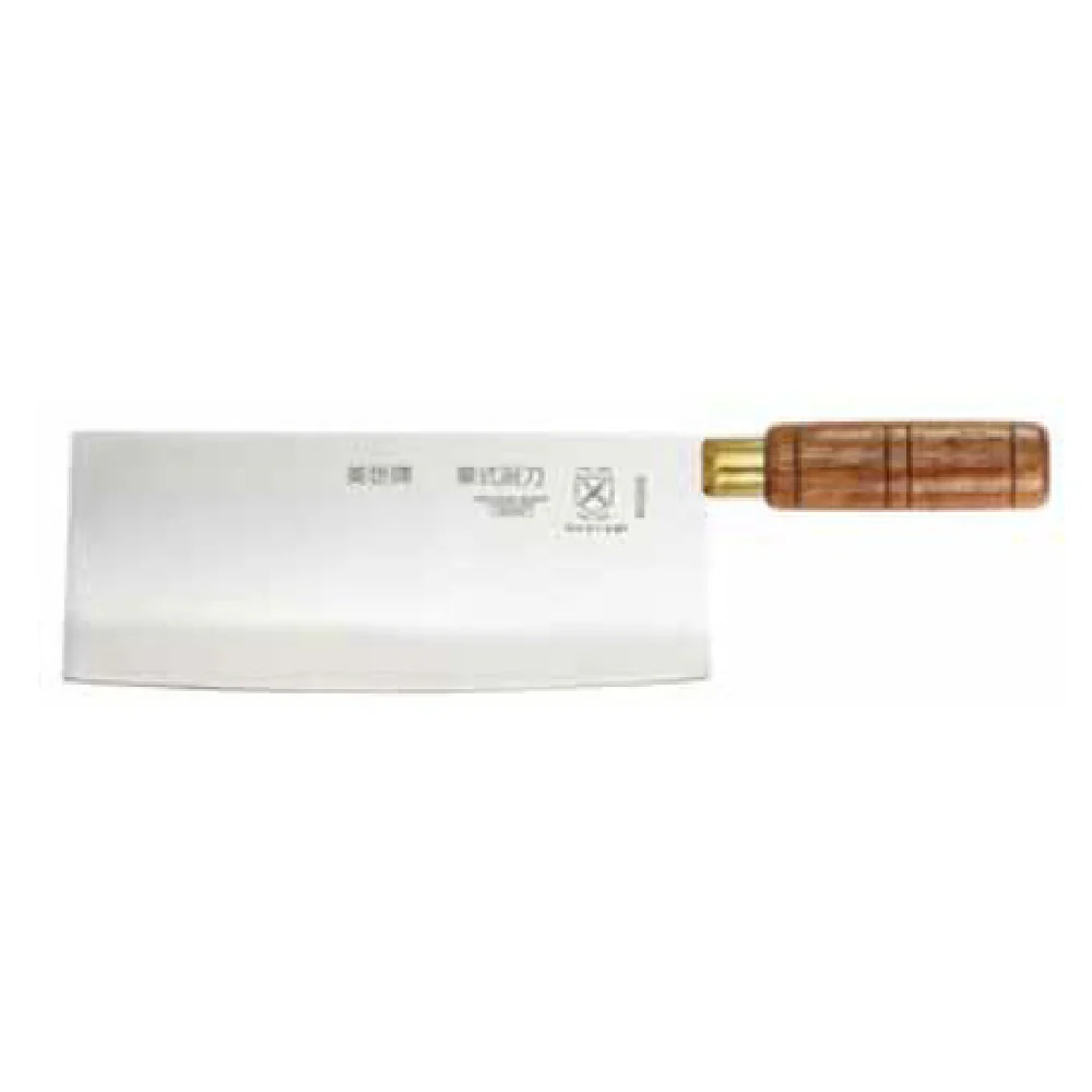 Mercer Culinary M33220 8 Inch Blade 3-1/4 Inch Knife Japanese Steel Ground Edges Wood Handle