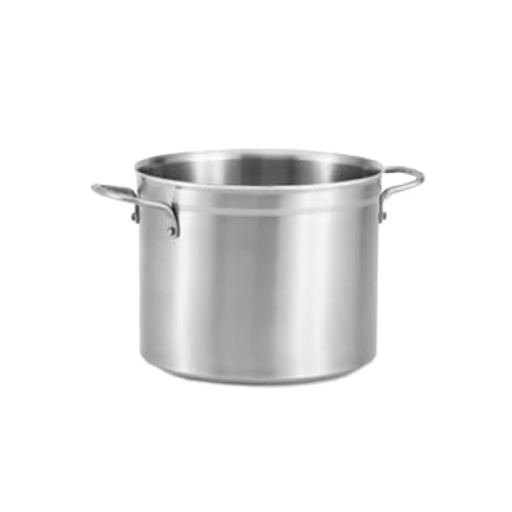 Vollrath 77521 12 Quart Stock Pot 3-Ply Construction Aluminum Core Stainless Steel Handles Vollrath 77521 12 Quart Stock Pot 3-Ply Construction Aluminum Core Stainless Steel Handles