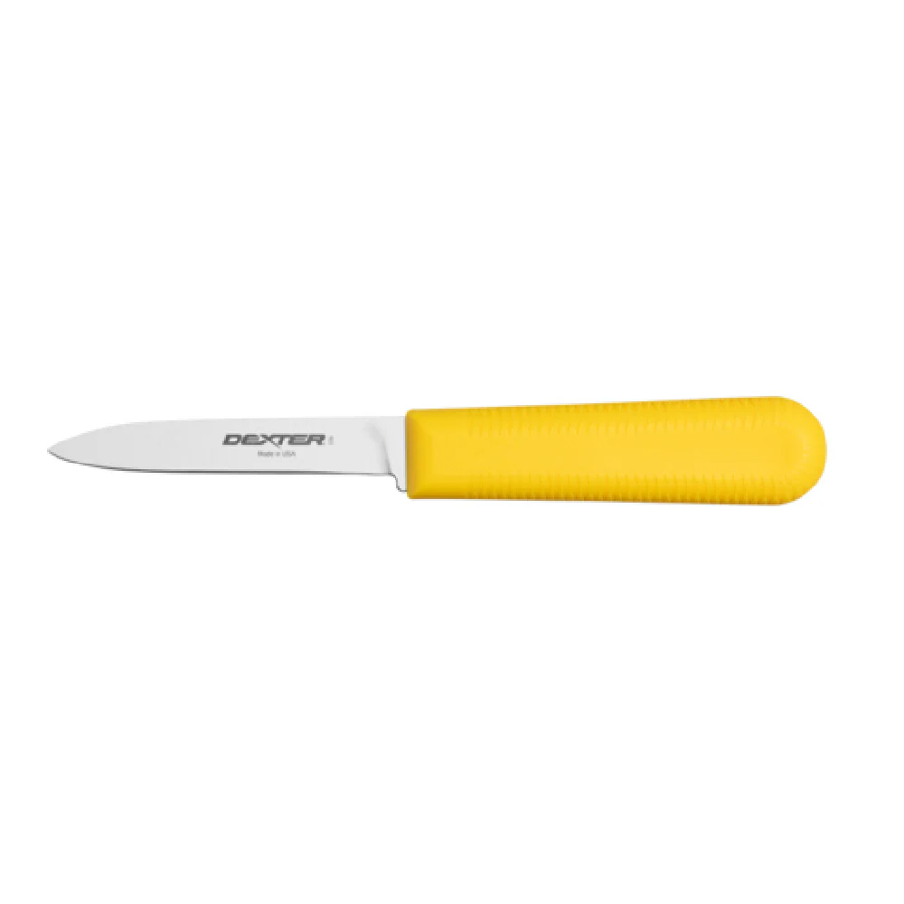 Dexter Russell S104Y-PCP 3-1/4 Inch Blade 3-1/4 Inch Handle Paring Knife High-carbon stainless steel Yellow Handle Dexter Russell S104Y-PCP 3-1/4 Inch Blade 3-1/4 Inch Handle Paring Knife High-carbon stainless steel Yellow Handle