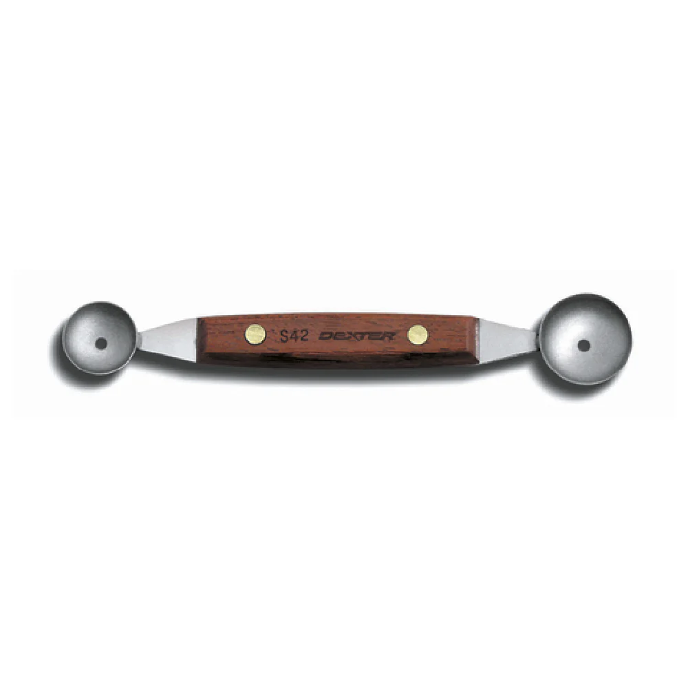 Dexter Russell S42 7/8 Inch x 1-1/8 Inch Bowl Melon Baller High-carbon Steel Rosewood Handle