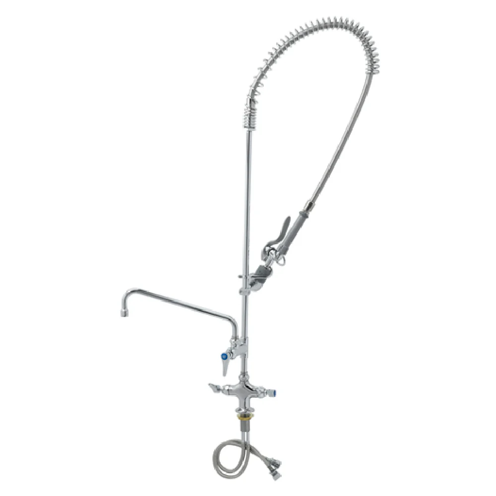 T&S Brass B-0113-ADF12-BJ Pre-Rinse Unit 12 Inch Swing Nozzle Deck Mount with Mixing Faucet T&S Brass B-0113-ADF12-BJ Pre-Rinse Unit 12 Inch Swing Nozzle Deck Mount with Mixing Faucet