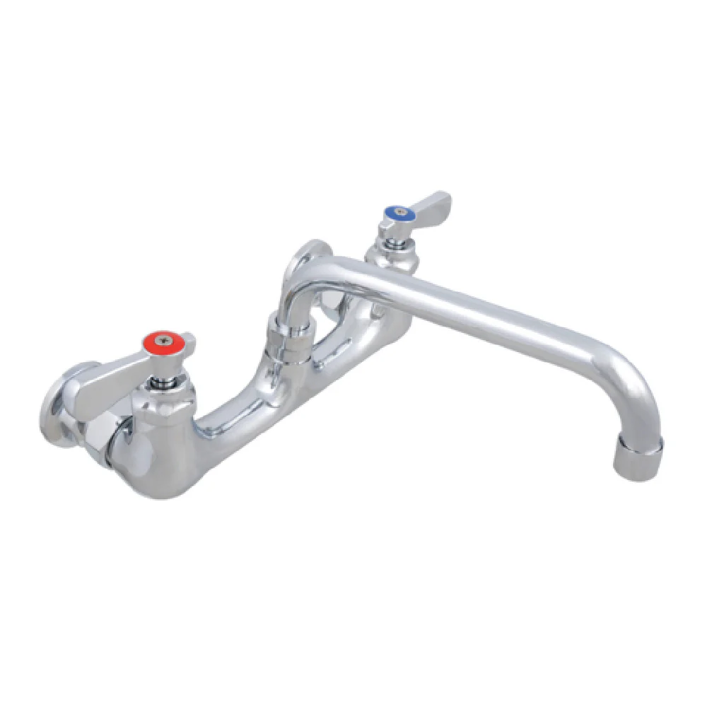 John Boos PBF-8-SLF 12 Inch Heavy Duty Faucet Splash Mount with 8 Inch Swing Spout John Boos PBF-8-SLF 12 Inch Heavy Duty Faucet Splash Mount with 8 Inch Swing Spout