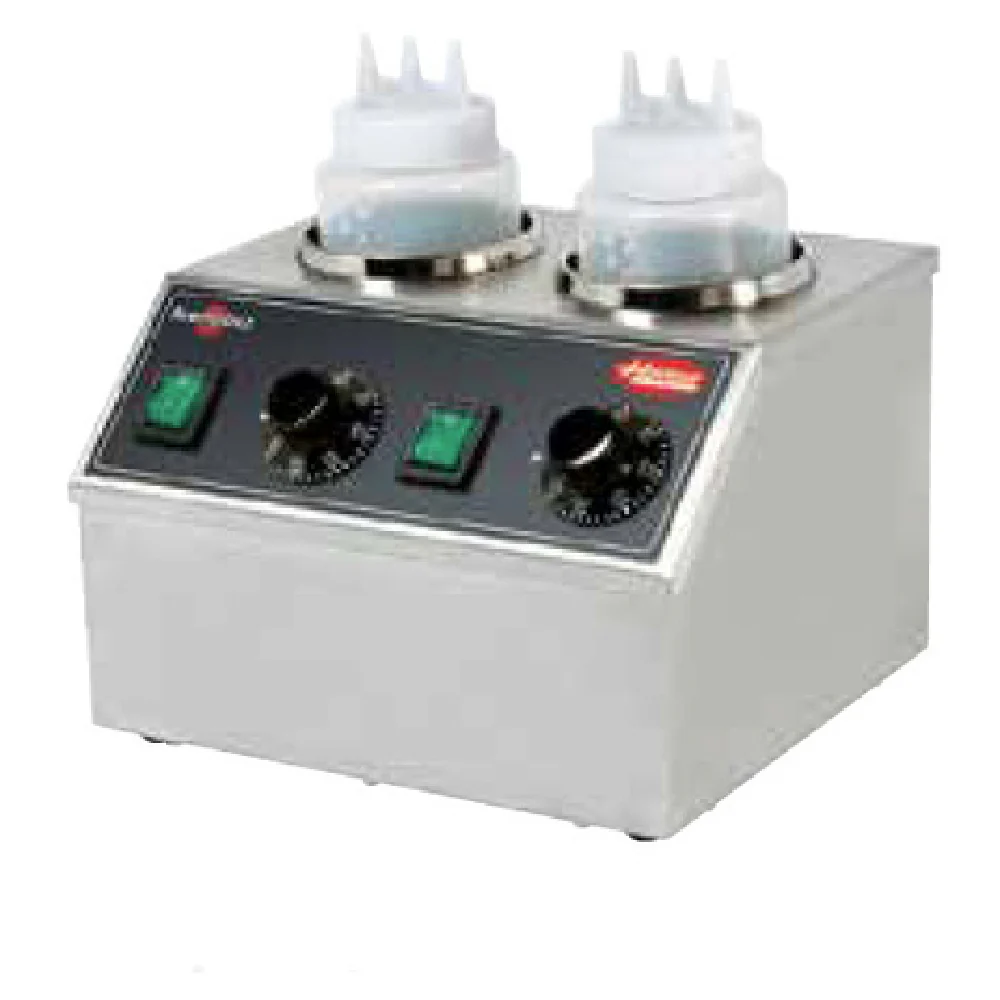 Hatco KSW-2 11 Inch Food Topping Warmer Countertop with 2 Sauce Bottles Hatco KSW-2 11 Inch Food Topping Warmer Countertop with 2 Sauce Bottles