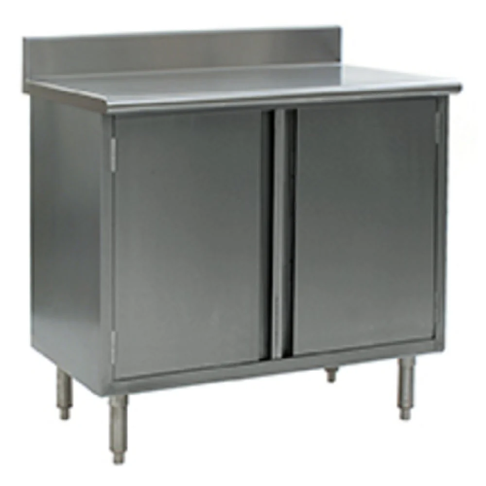 Eagle CBH3060SE-BS 60 Inch Stainless Steel Work Table Cabinet Base with Hinged Doors Eagle CBH3060SE-BS 60 Inch Stainless Steel Work Table Cabinet Base with Hinged Doors