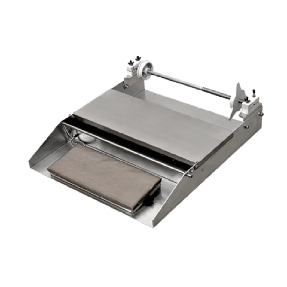 Omcan 24852 22.5 Inch Single Roll Hot Plate Wrapping Machine Aluminum and Stainless Steel
