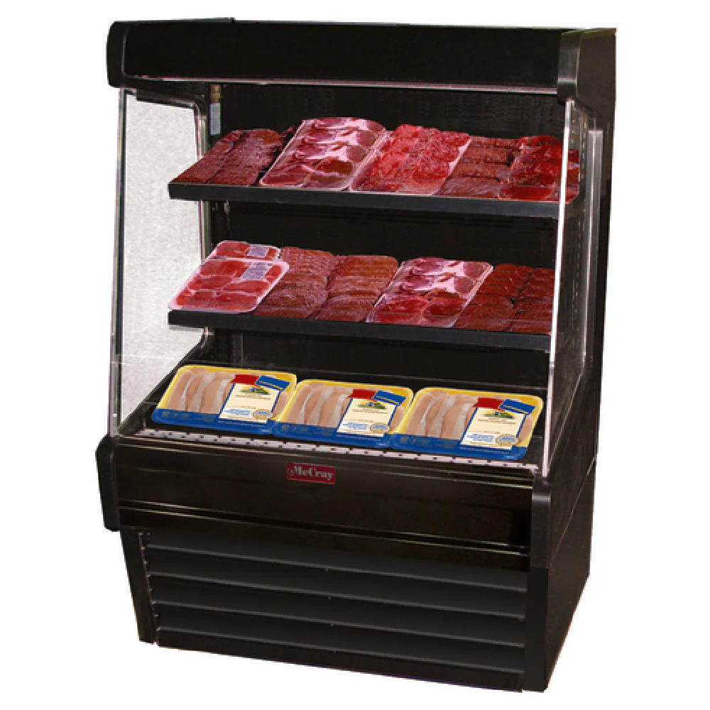 Howard-McCray R-OM30E-6L-B-LED 75 Inch Meat Open Merchandiser with LED 6720 BTUs Howard-McCray R-OM30E-6L-B-LED 75 Inch Meat Open Merchandiser with LED 6720 BTUs