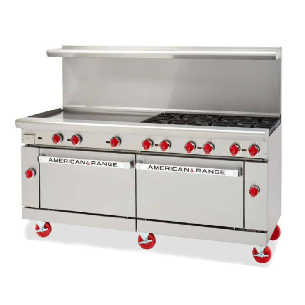 American Range ARGF-36G-6B-CC_NAT 72 Inch Gas Range with 36 Inch Griddle and 6 Burners 270000 BTU