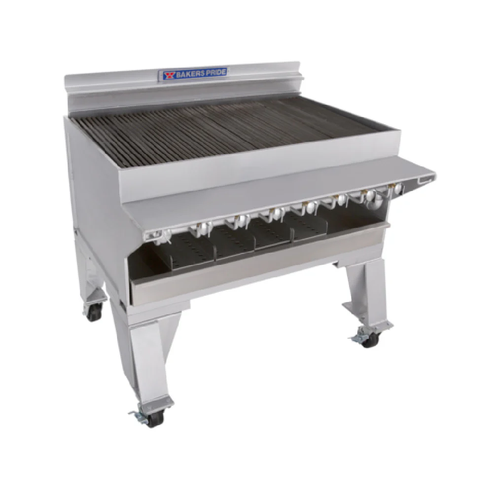 Bakers Pride CH-8_LP 42 Inch Charbroiler Gas with Stainless Steel Radiants 144000 BTU