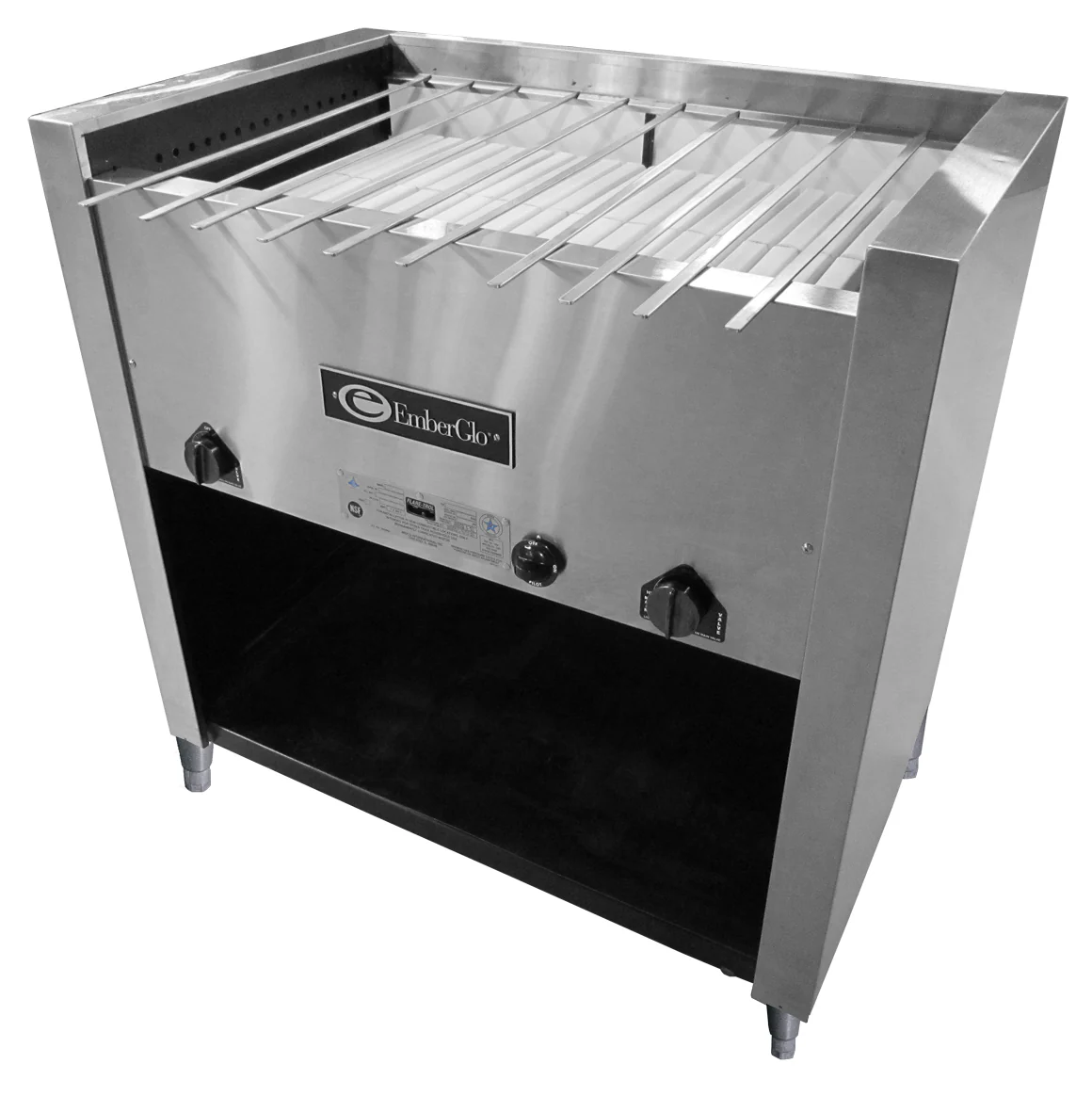 EmberGlo 31F-KABOB-NAT-5020401 35-7/8 Inch Gas Kabob Charbroiler 68000 BTU with Skewers