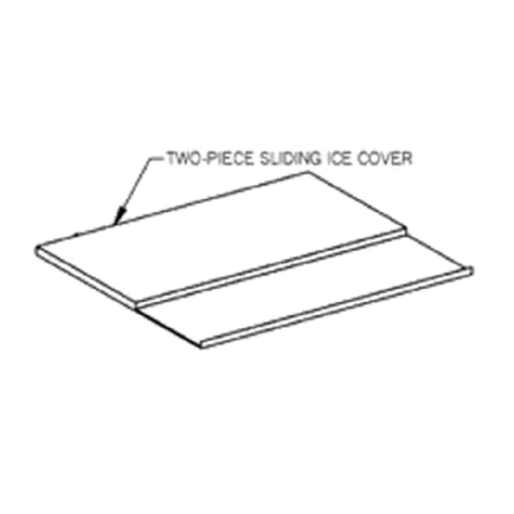 Eagle IC3-42 42 Inch Replacement Ice Bin Cover for Spec-Bar Ice Chest Stainless Steel