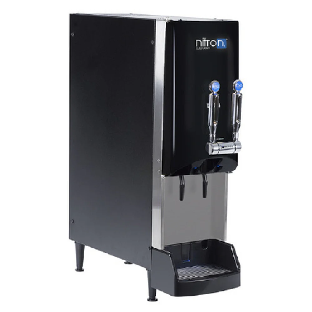 Bunn 51600.0016 10 Inch Countertop Cold Draft Coffee Dispenser Gas Beverage Dispenser Black Stainless Steel