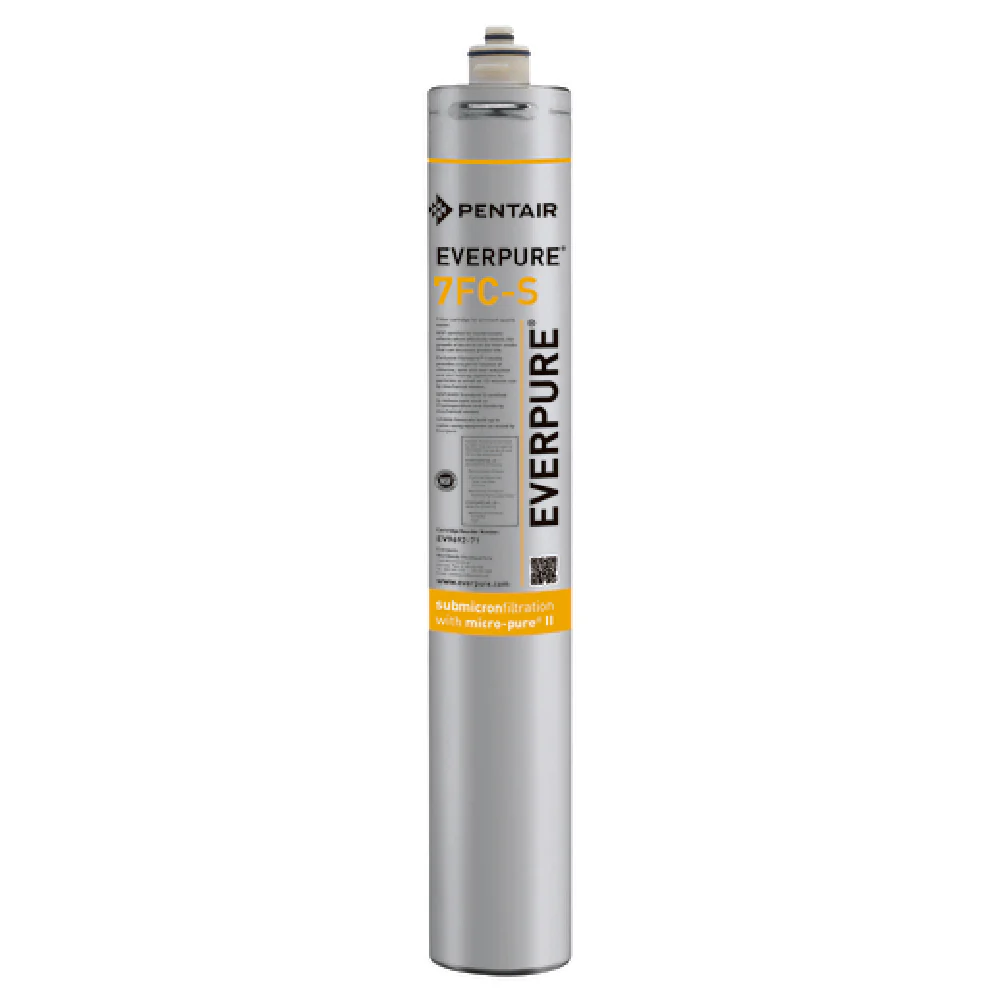 Everpure EV969271@3 7FC-S Water Filter Cartridge 25000 Gallon Capacity Reduces Cysts and Chlorine