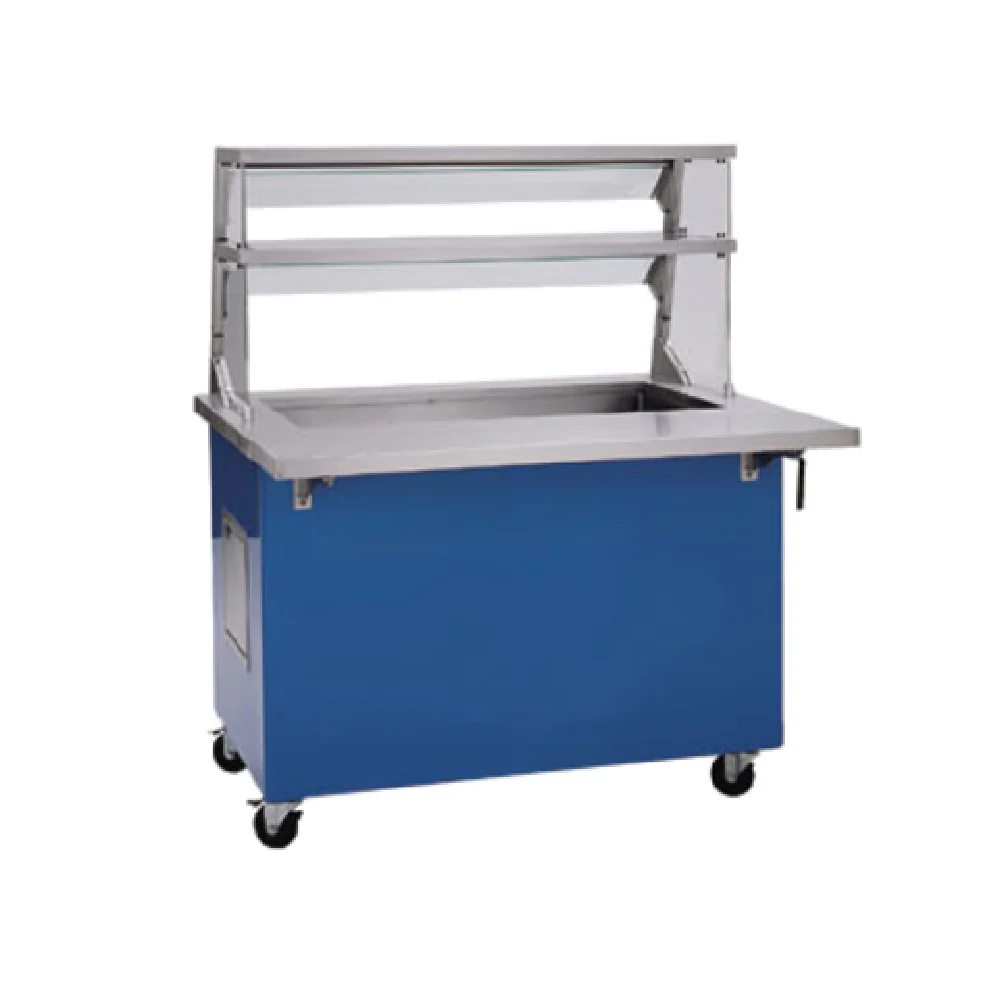 Delfield KCI-60-NU 60 Inch Stainless Steel Cold Food Serving Counter with Iced Pan