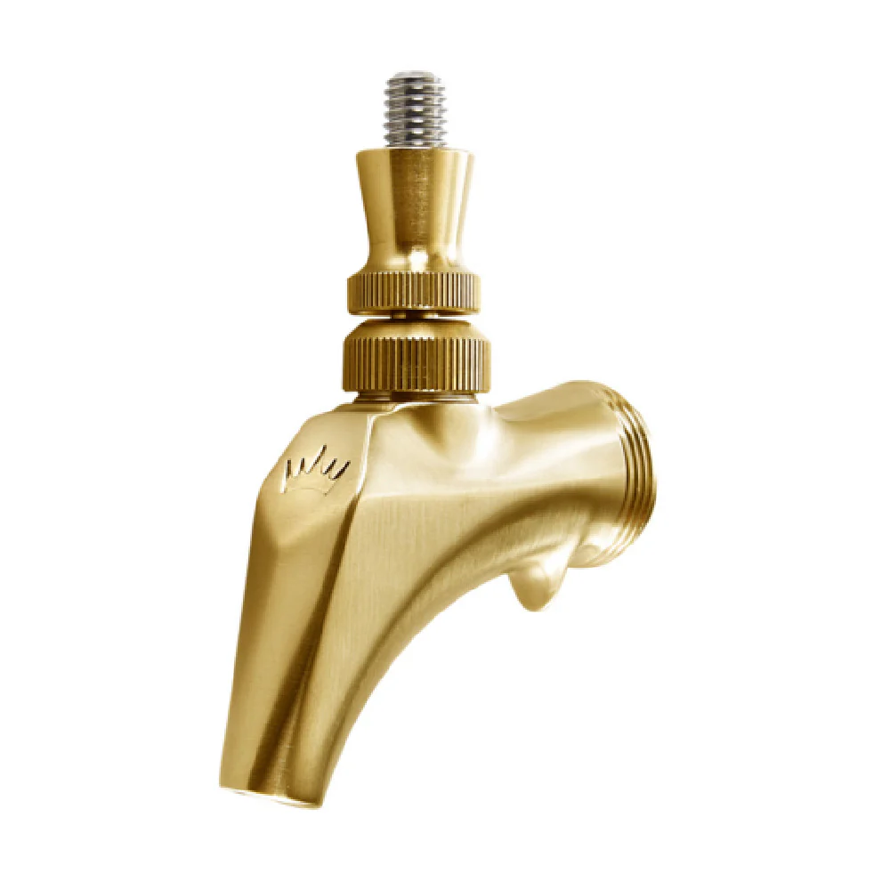 Optional Brass/Satin Gold Forward Sealing Standard Beer Faucet for Royal Series, Krowne BC-851F Optional Brass/Satin Gold Forward Sealing Standard Beer Faucet for Royal Series, Krowne BC-851F