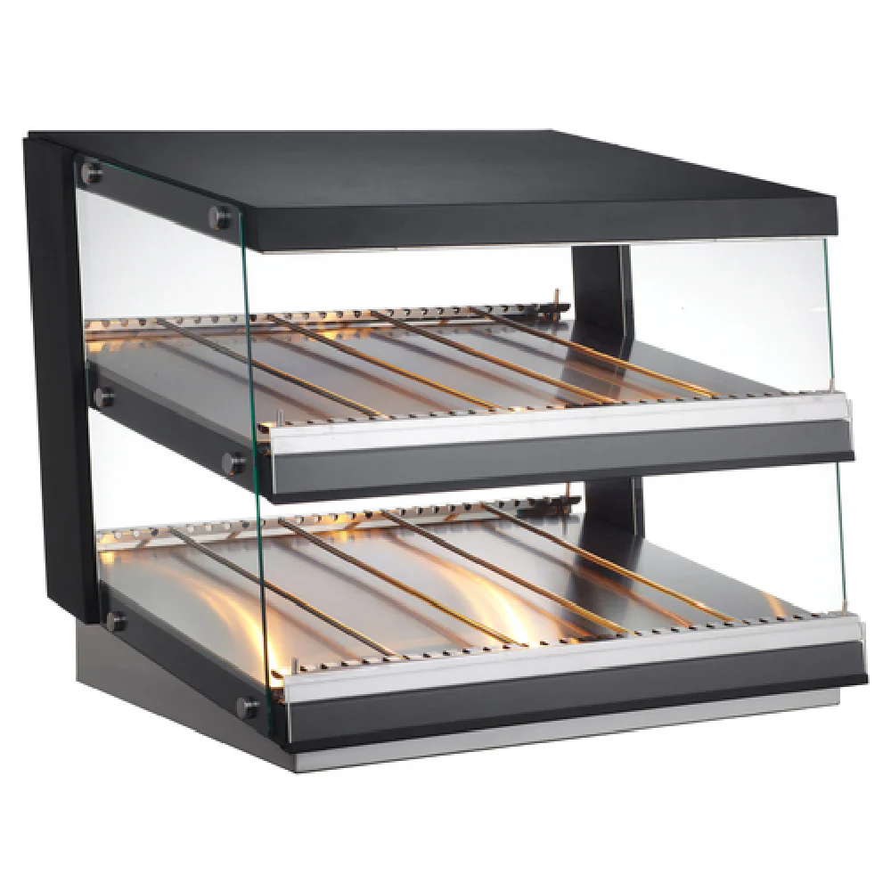 BakeMax BMHGG01 31 Inch Heated Display Case Electric Stainless Steel Display Case BakeMax BMHGG01 31 Inch Heated Display Case Electric Stainless Steel Display Case