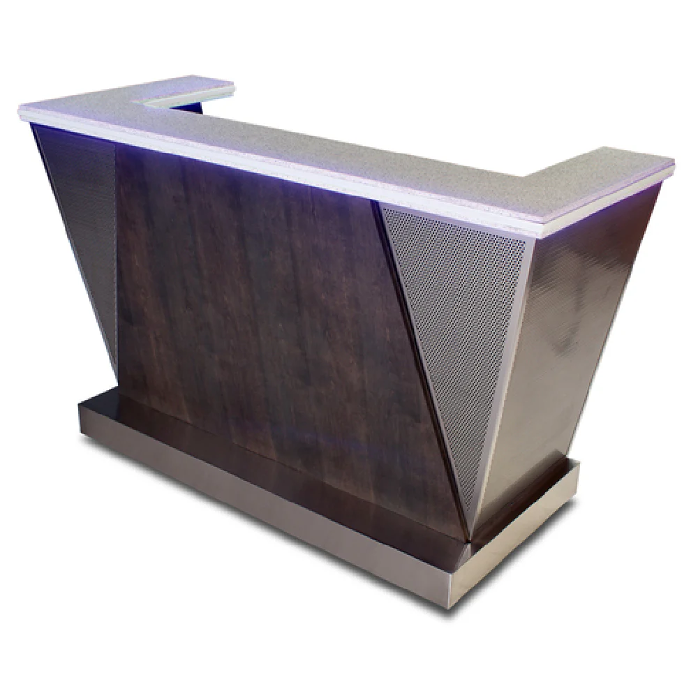 Forbes Industries 5783-6 33 Inch Alchemy Mobile Bar with Stainless Steel Countertop Forbes Industries 5783-6 33 Inch Alchemy Mobile Bar with Stainless Steel Countertop