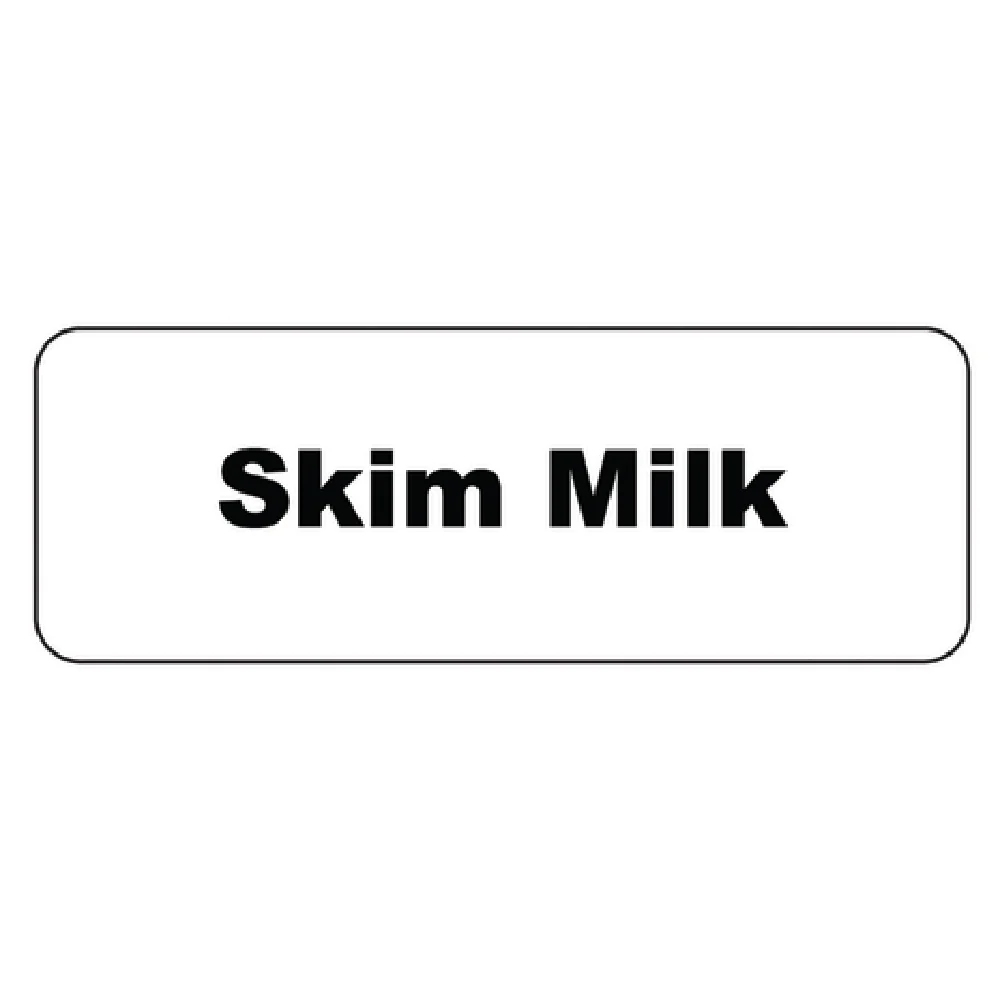 Service Ideas MT1SM 3-1/2 Inch Skim Milk Beverage Sign Magnetic - 6 Packs
