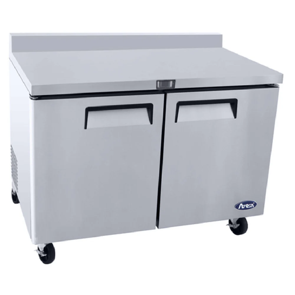 Atosa MGF8409GR 48 Inch Worktop Refrigerator With Backsplash 13.4 cu ft
