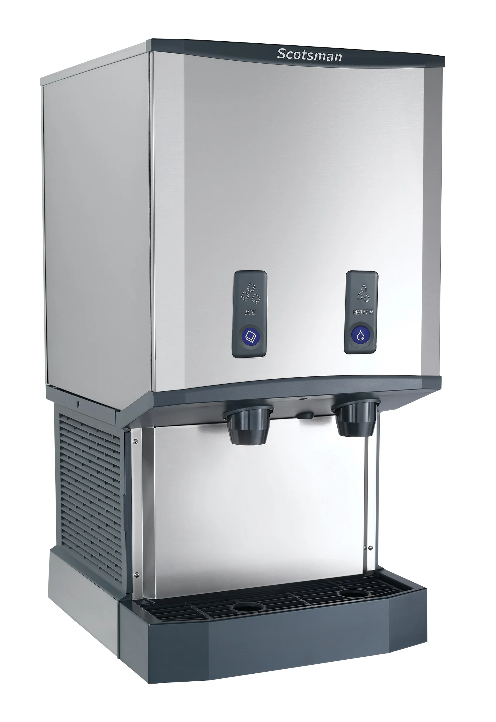 Scotsman HID540WB-1 Meridian Water-cooled Ice & Water Dispenser Nugget-Style Counter 40 Lb Bin Push-button Dispensing 500 Lb/Day Scotsman HID540WB-1 Meridian Water-cooled Ice & Water Dispenser Nugget-Style Counter 40 Lb Bin Push-button Dispensing 500 Lb/Day