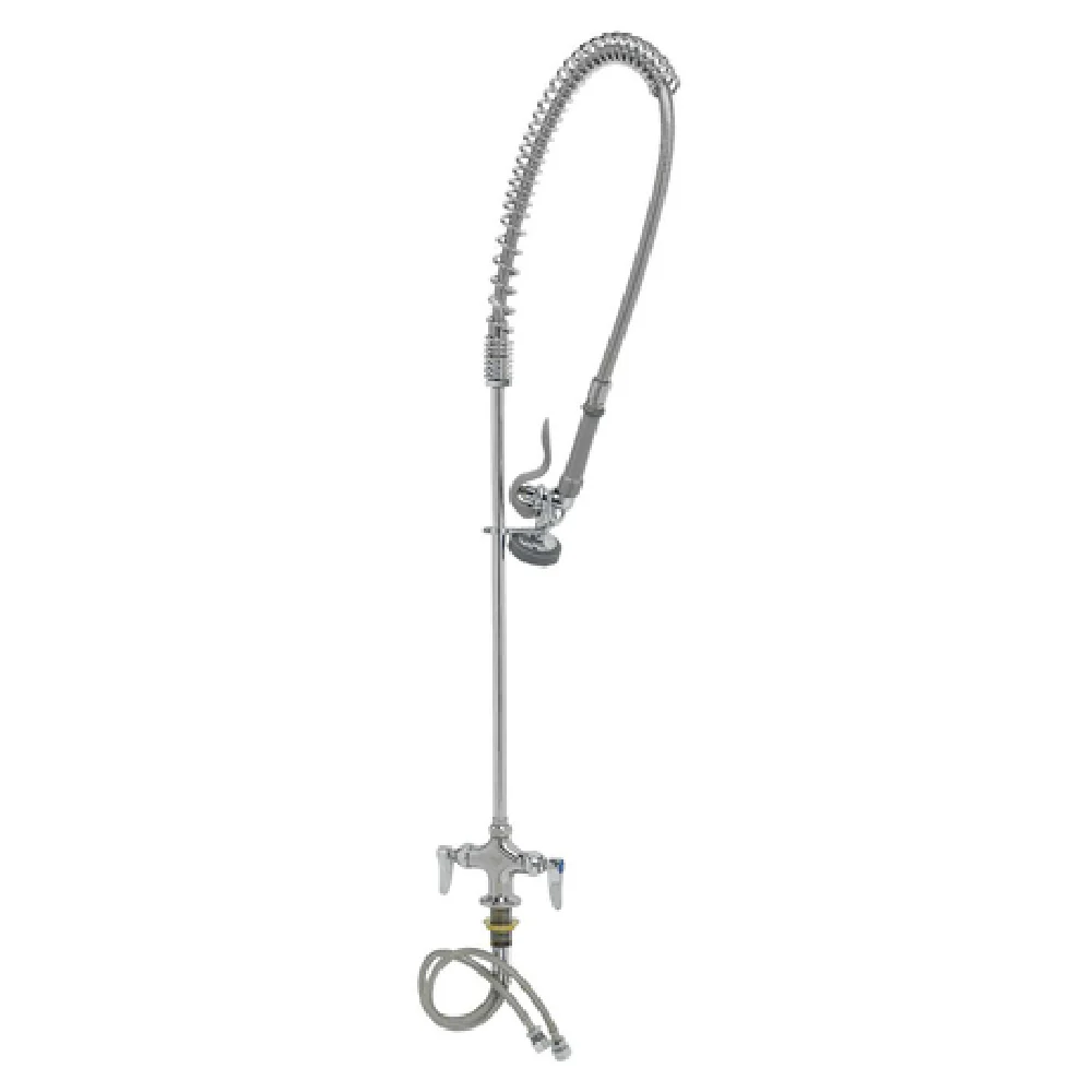 T&S Brass B-0113 Pre-Rinse Faucet Assembly Stainless Steel Deck Mount with Gooseneck T&S Brass B-0113 Pre-Rinse Faucet Assembly Stainless Steel Deck Mount with Gooseneck