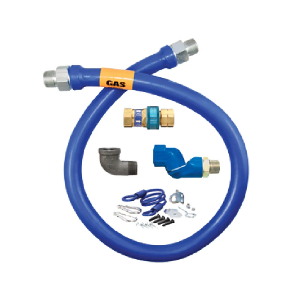 Dormont 16100BPQSR36 1 Inch Diameter Moveable Gas Connector Hose with Antimicrobial PVC 353000 BTU/hr - Gas Connector Hose Kit