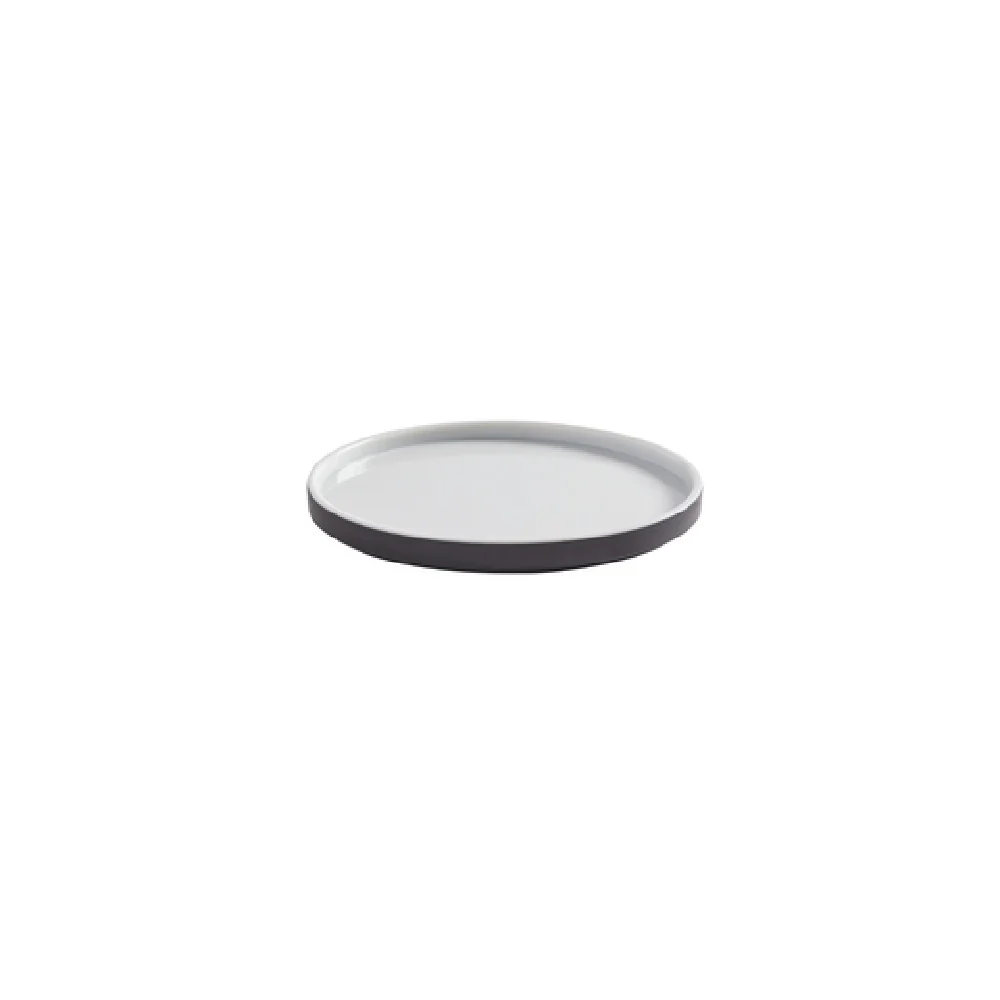 American Metalcraft UPR6GE 6 Inch Round Plate BPA Free Graphite Melamine