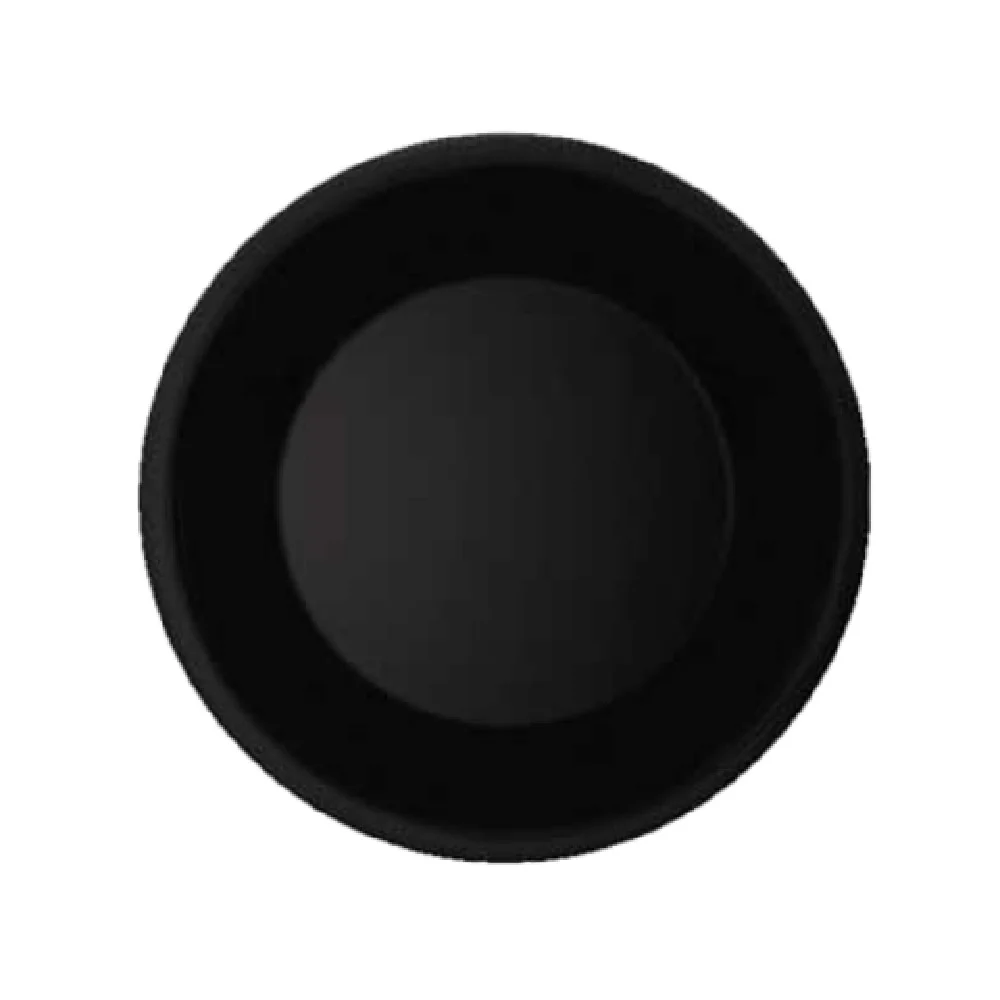 GET Enterprises WP-7-BK 7-1/2 Inch Black Plate Break-resistant Melamine