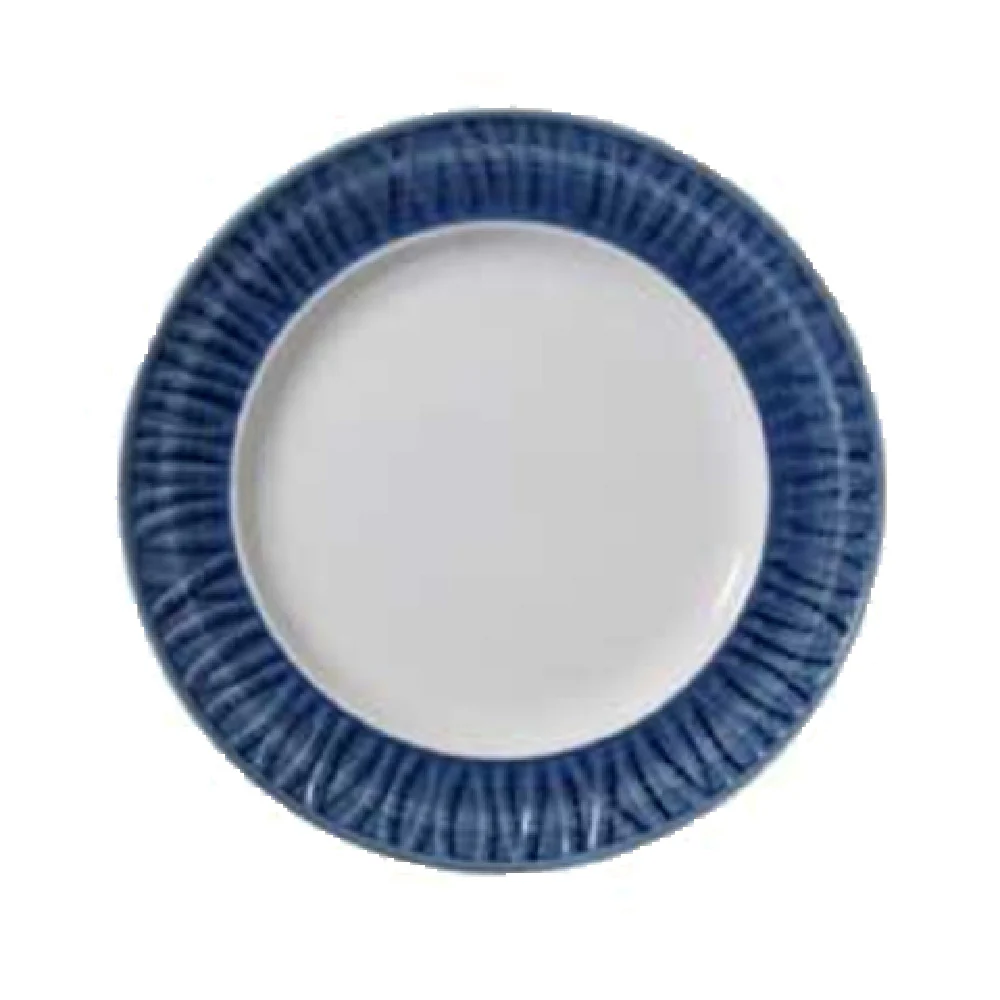 Vertex China GV-6-B 6-1/2 Inch Round Plate with Embossed Rim Porcelain Bright White Vertex China GV-6-B 6-1/2 Inch Round Plate with Embossed Rim Porcelain Bright White