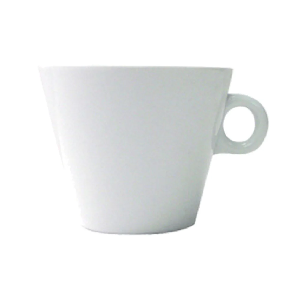 International Tableware BL-1 9 Oz Cup With Handle Porcelain White